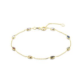 bracelet en zircon coloré 16,5 - 17,5 - 18,5 cm