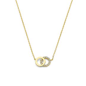 9k collier zircon 40 - 42 - 44 cm