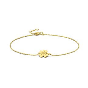 bracelet 9k trèfle 16,5 - 17,5 - 18,5 cm