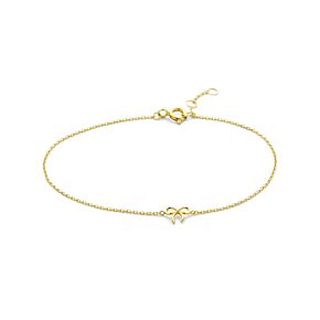 bracelet 9k noeud 16,5 - 17,5 - 18,5 cm