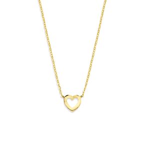 9k collier cœurs 40 - 42 - 44 cm