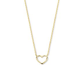9k collier cœurs 40 - 42 - 44 cm