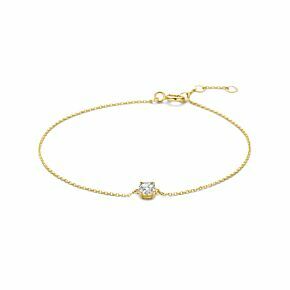 9k bracelet zircon 16,5 - 17,5 - 18,5 cm