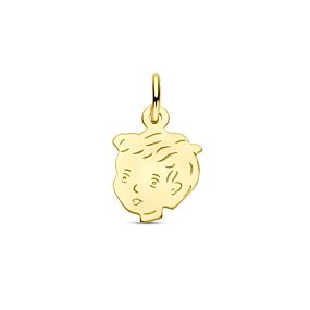 pendentif en or 9 carats garçon 12 mm