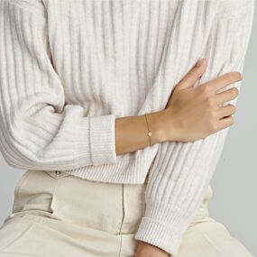 bracelet 9 carats zircone 16,5 - 17,5 - 18,5 cm