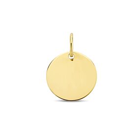 pendentif 9 carats à graver rond 10 mm
