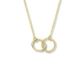 9k collier rondjes 40 - 42 - 44 cm