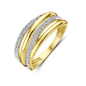 9k bague zircon