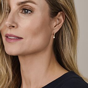 boucles d'oreilles anneaux  zircon 21 mm