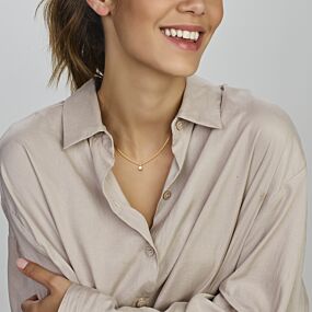 pendentif en or 9 carats avec perle 12 mm