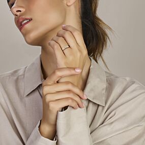9k bague zircon