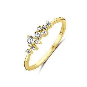 9k bague zircon